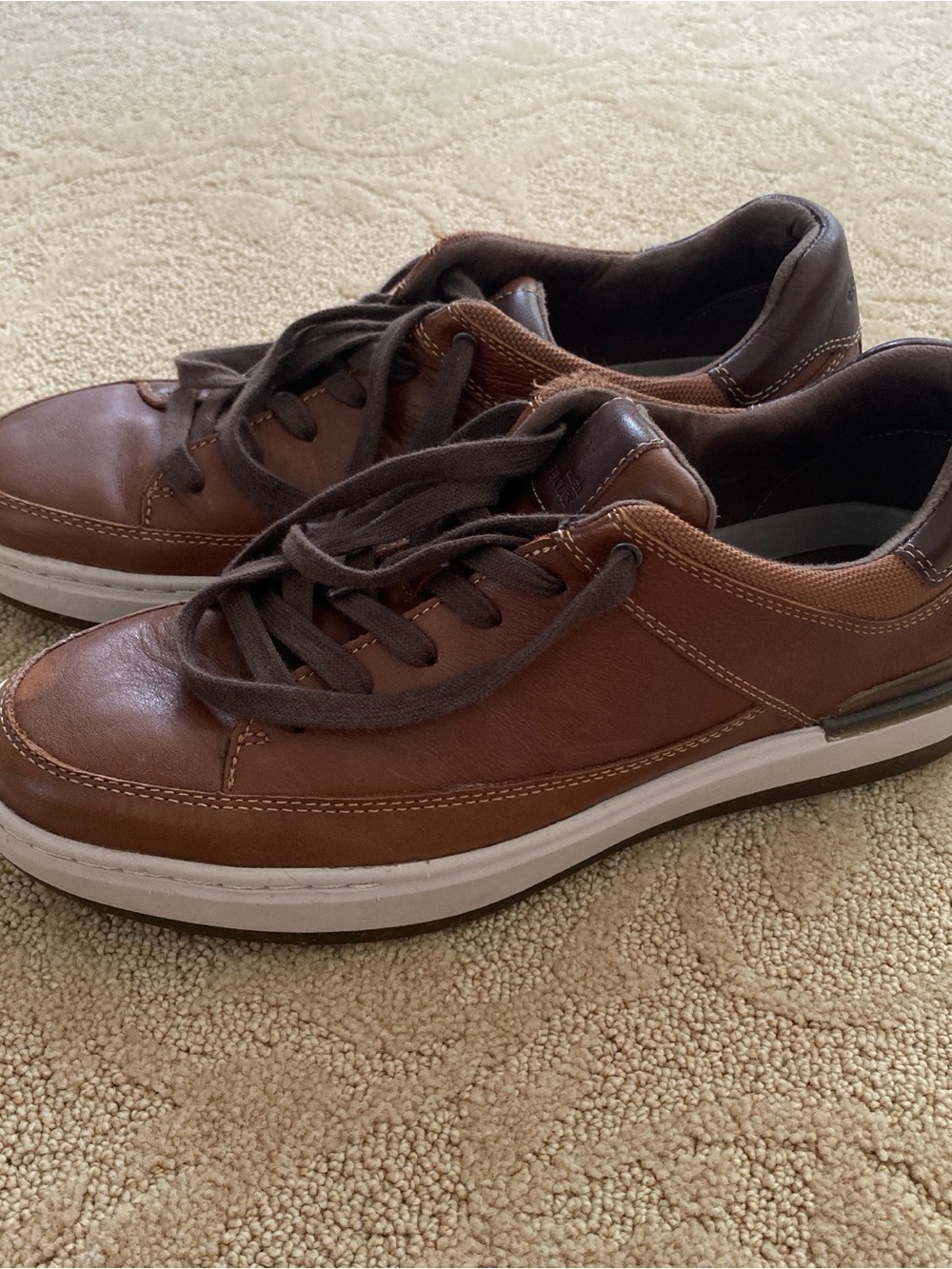 Earth Elements Men’s Casual Leather Sneaker Shoes Size US 10 Slip Resistant